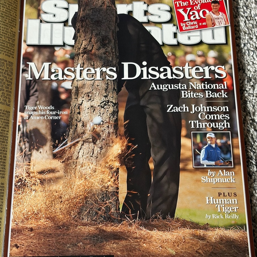 Tiger Woods Sports Illustrated Magazine April 16, 2007 Masters Disasters